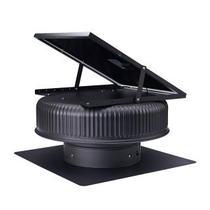 42W Solar Attic Fan with 18V 30W Brushless DC Motor 1800m3/h High Airflow Roof Ventilator with Auto-Thermostat and Remote Control